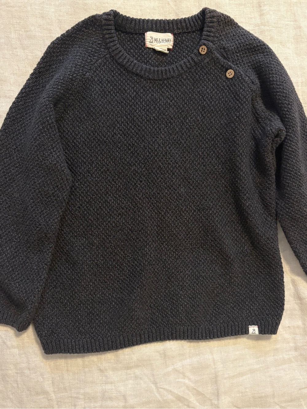 Me & Henry Charcoal Sweater 6-7Y